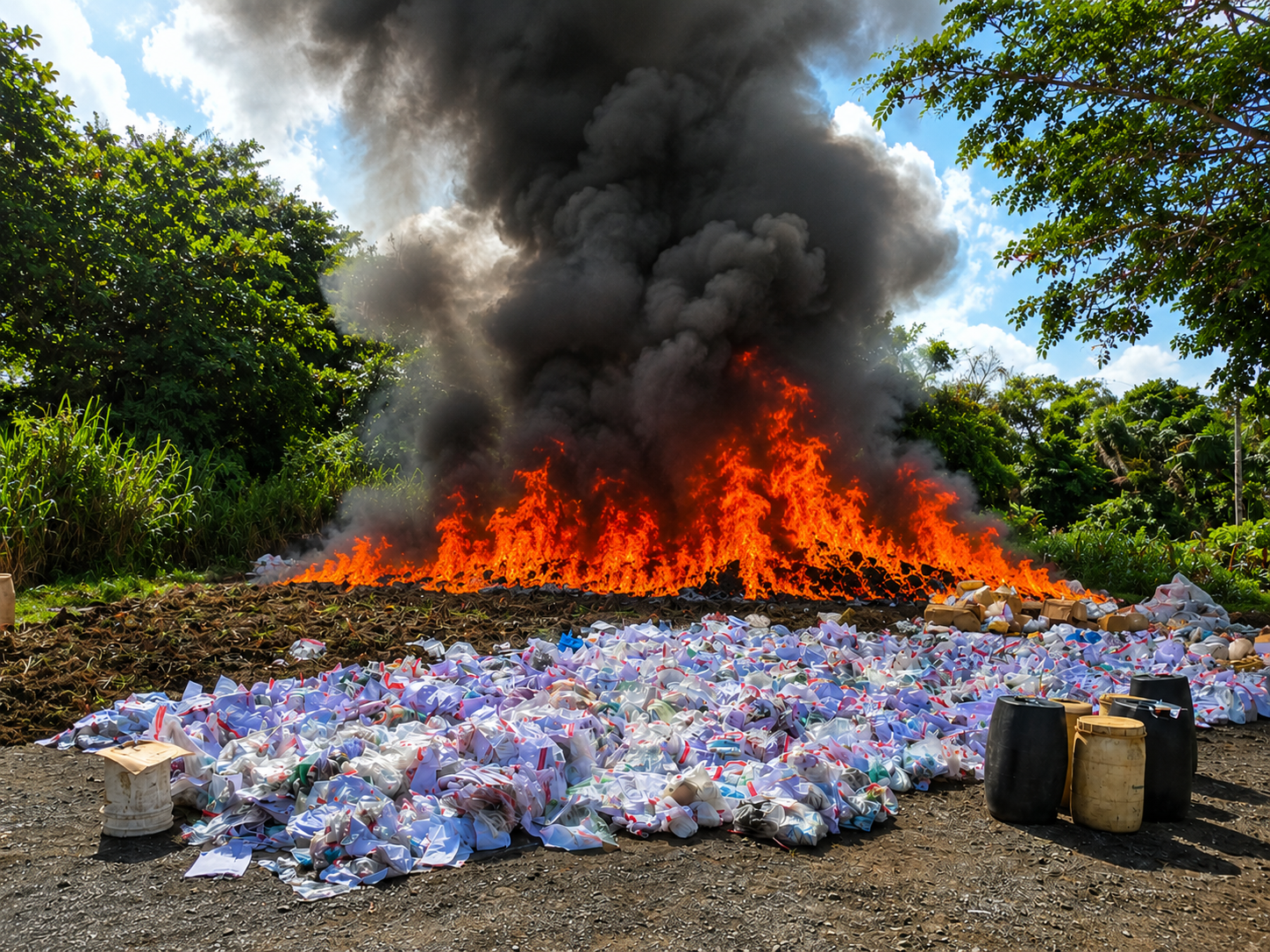Inacif destruye más de 3 toneladas de drogas